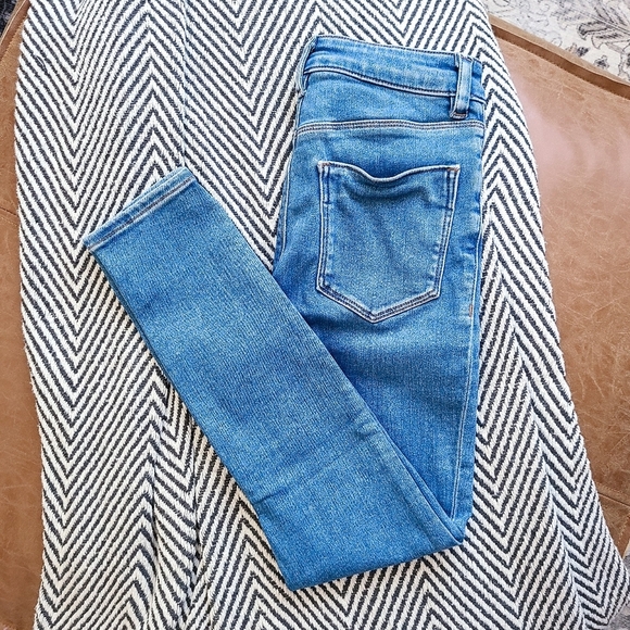 ASOS Blue High Rise Skinny Jeans (Size 24/26) - Picture 5 of 7